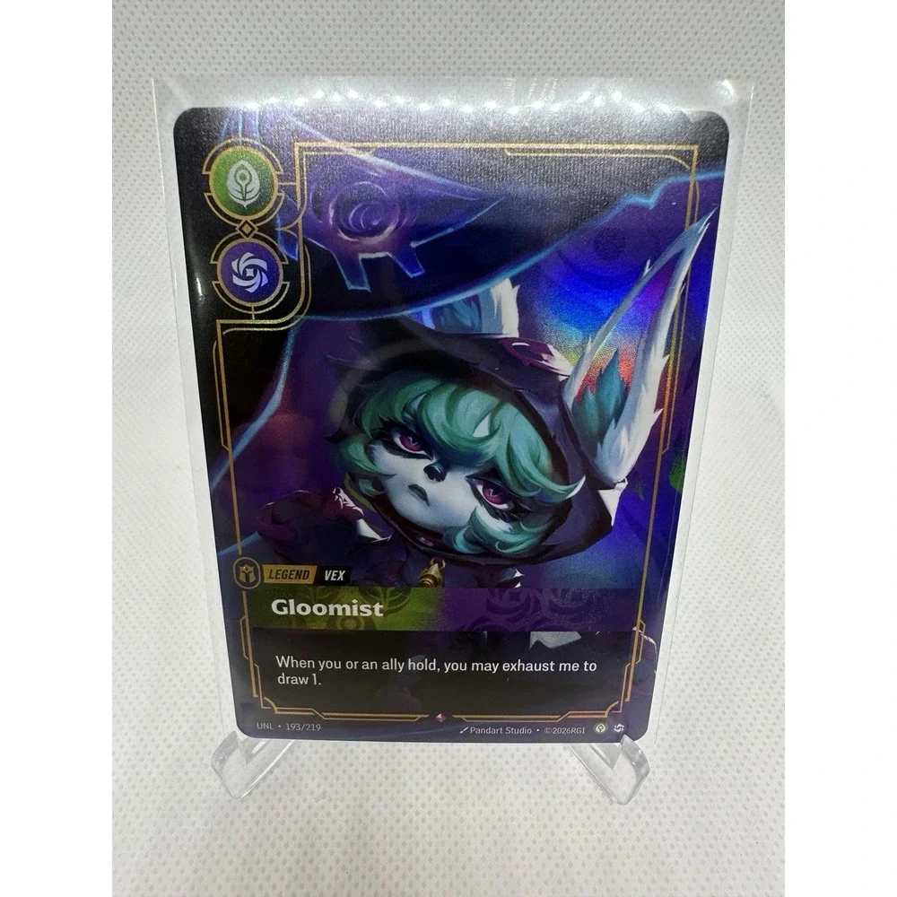 Riftbound Unleashed Vex - Gloomist 193/219 Rare Foil NM UNL